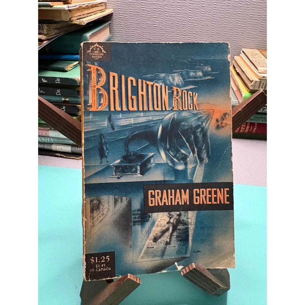 Brighton Rock‎ Graham Greene 1956 Compass Books Viking Press Vintage Paperback